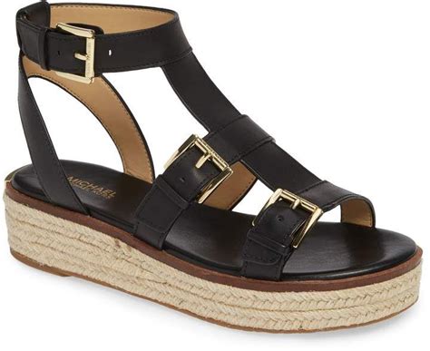 michael kors cunningham leather sandal|MICHAEL Michael Kors .